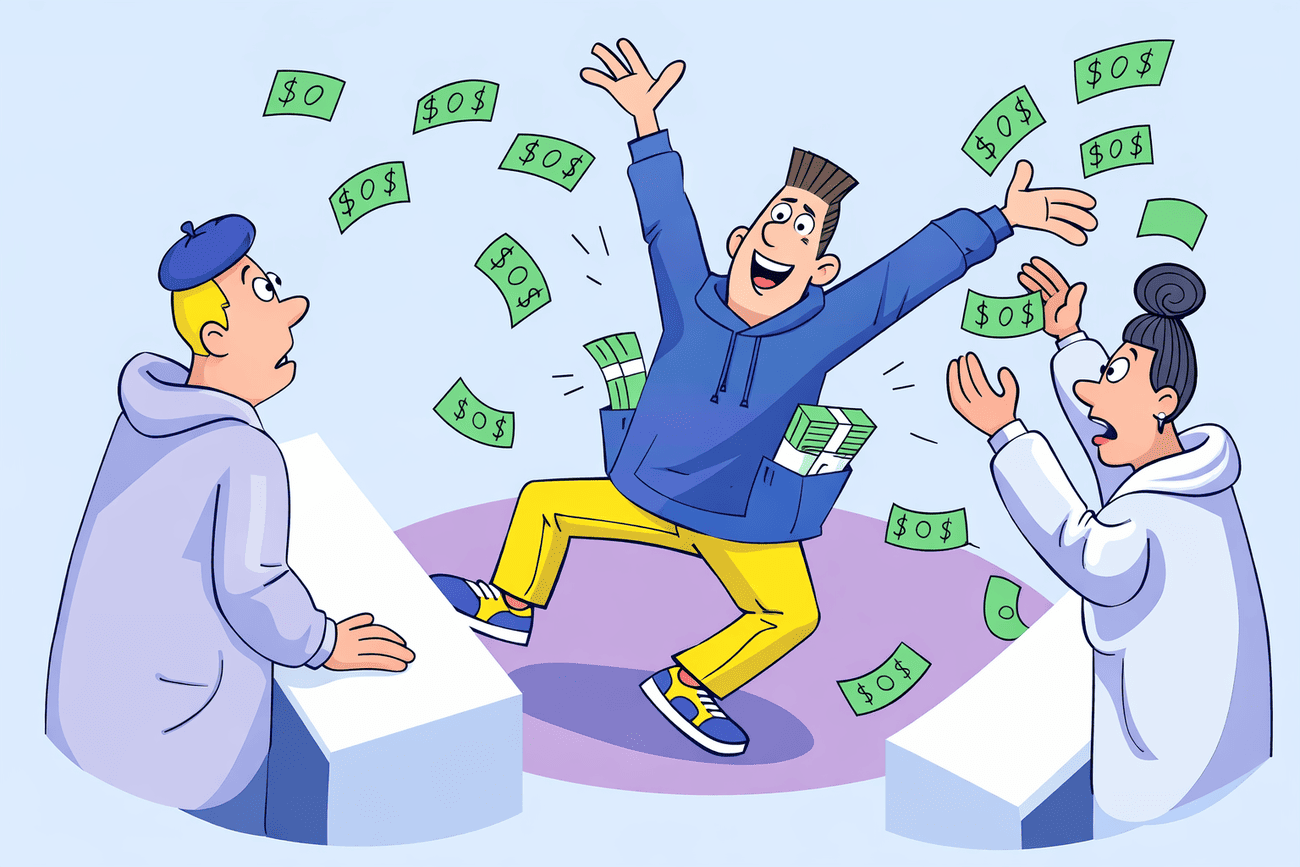 Иллюстрация глагола spend